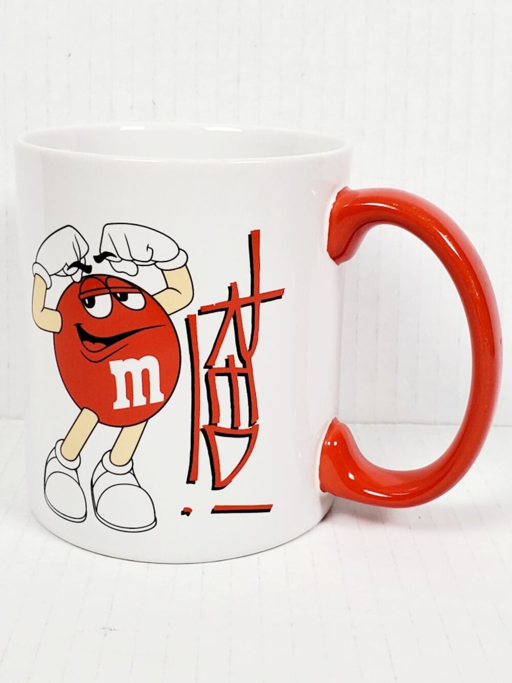M&Ms Candy Red & White Character Coffee Tea Mug Cup - Official Licensed 2012